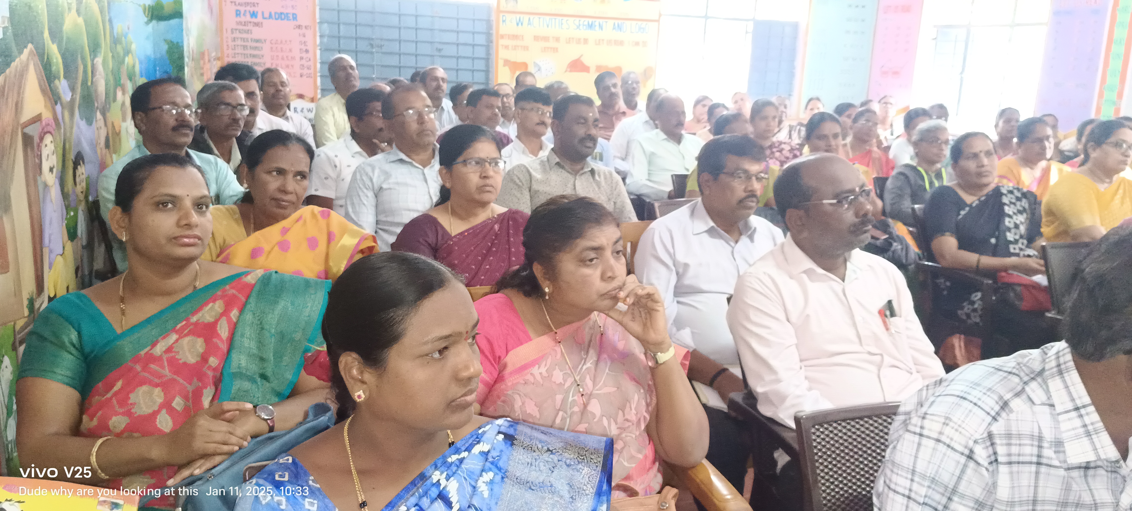 Interacting with school children