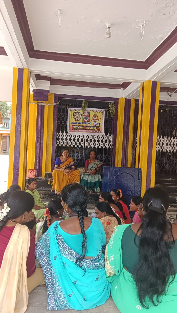 Women showcasing their work
